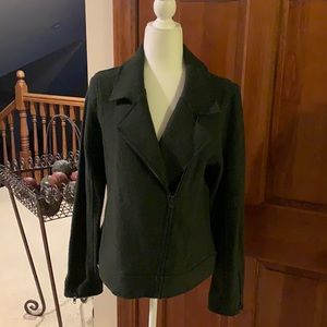 Tahari Wool Blend Moto Jacket